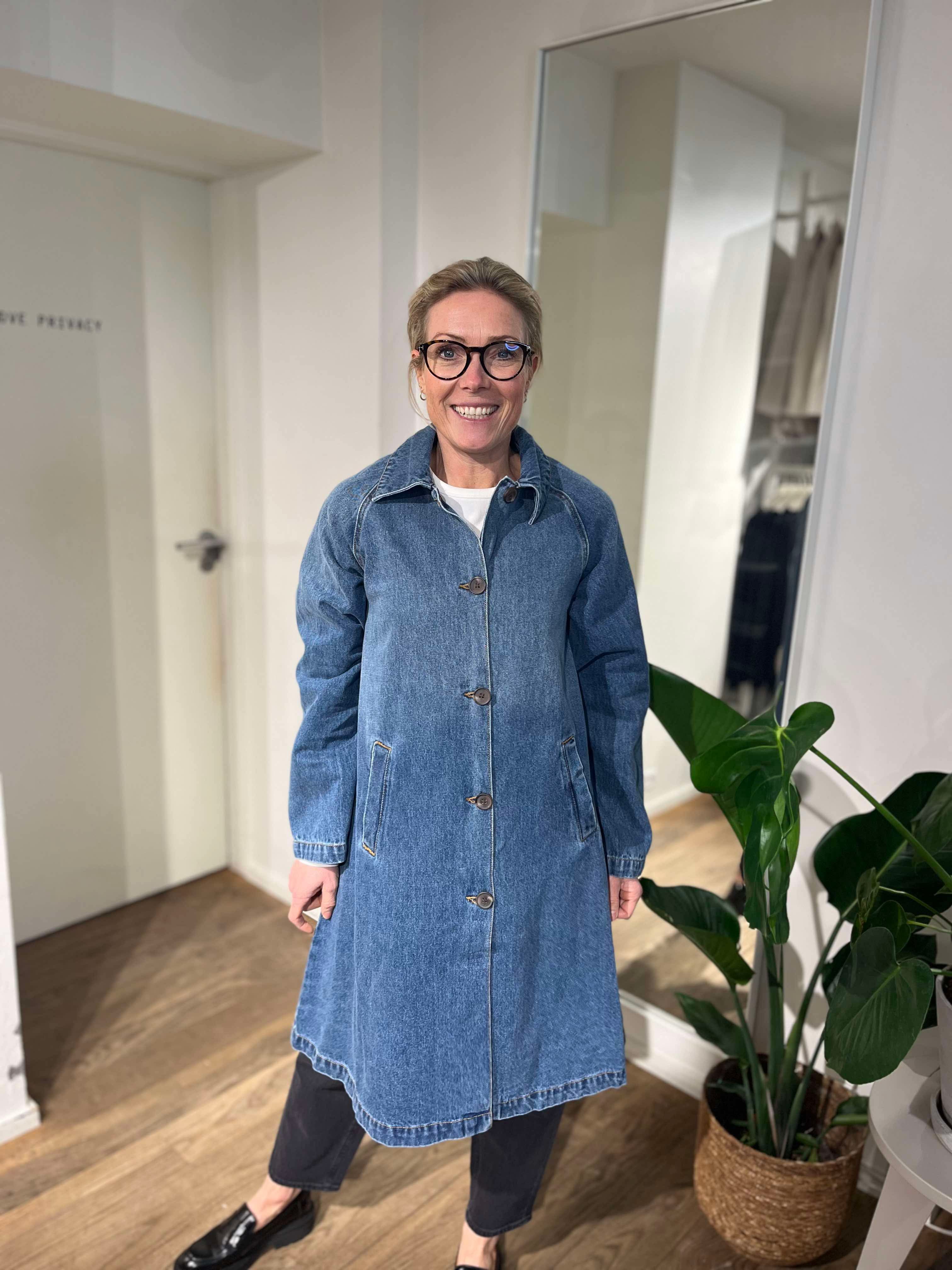 VMSOPHIE Coat - Medium Blue Denim